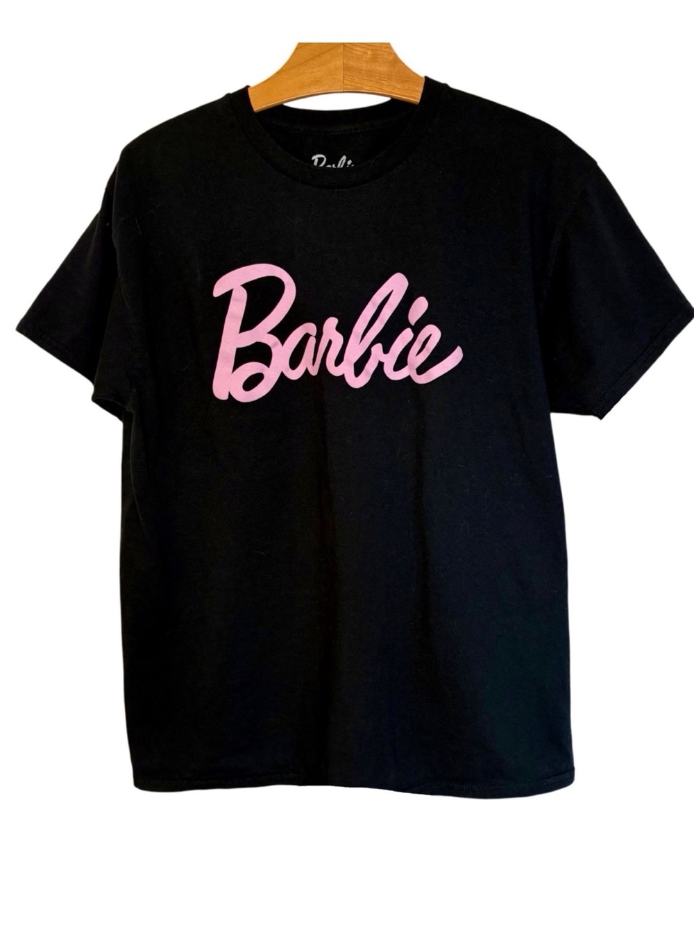 Barbie Black Logo T Shirt Women’s Large Cotton